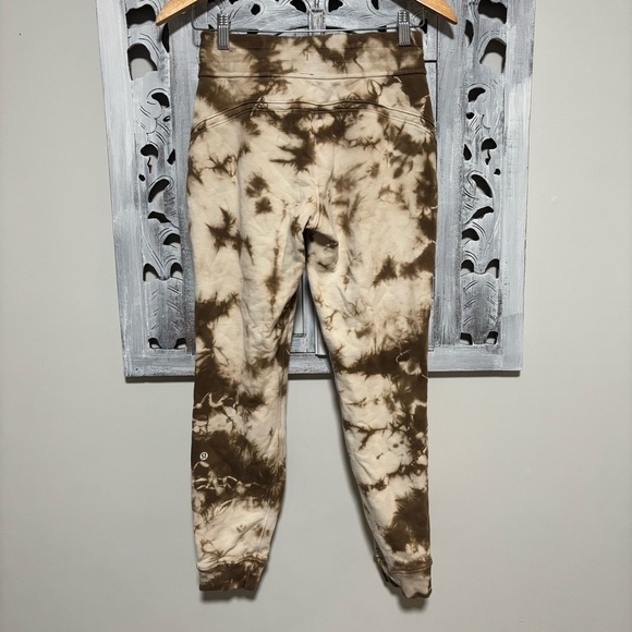 Lululemon Warm Down French Terry Drawstring Jogger Tie Dye Earth Day Sand Brown - Picture 7 of 11